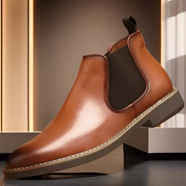 Men Boots: British Style Leather Boots Youth All-matching